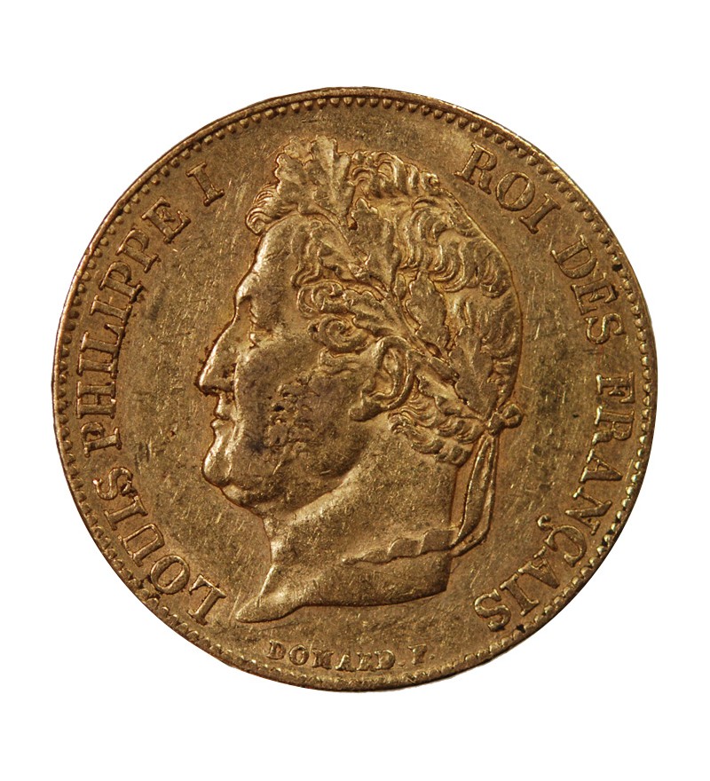LOUIS PHILIPPE﻿ - 20 FRANCS OR 1844 W LILLE