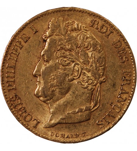 LOUIS PHILIPPE﻿ Ier - 20 FRANCS OR 1839 A PARIS﻿