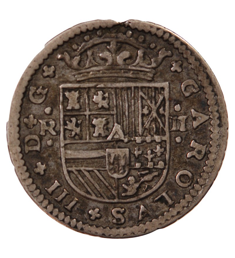 PRINCIPAUTE DE CATALOGNE, CHARLES III - 2 REALES ARGENT 1709 BARCELONE