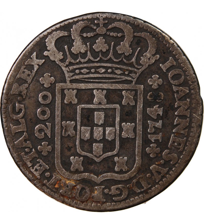 PORTUGAL, JEAN V - 12 VINTENS ARGENT 1748