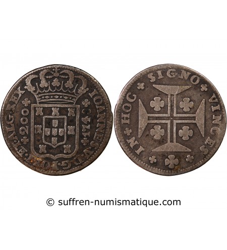 PORTUGAL, JEAN V - 12 VINTENS ARGENT 1748