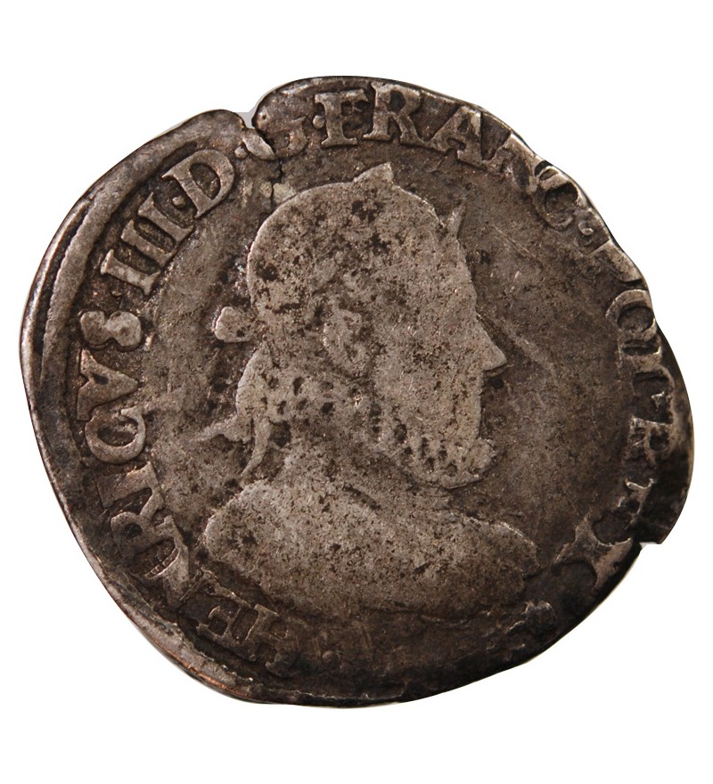 HENRI III - TESTON ARGENT 1576 L BAYONNE