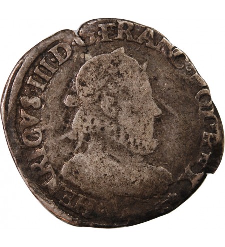 HENRI III - TESTON ARGENT 1576 L BAYONNE