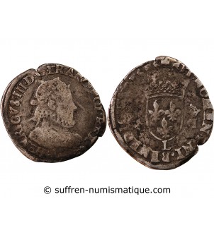 HENRI III - TESTON ARGENT 1576 L BAYONNE