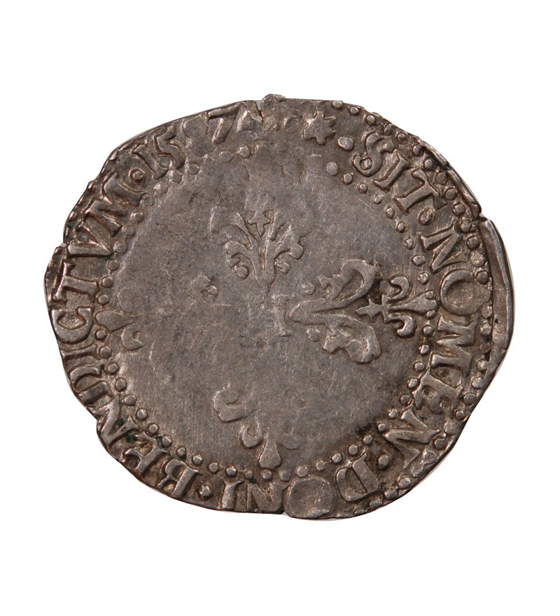 HENRI III - 1/4 FRANC ARGENT 1587 I LIMOGES