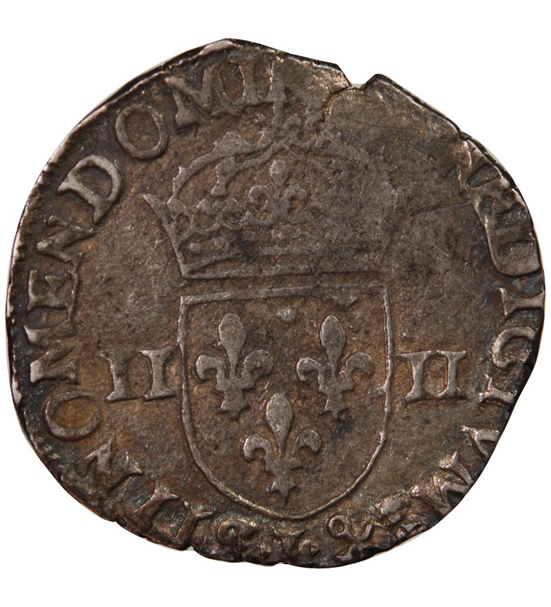 HENRI III - 1/4 ECU ARGENT 158? L BAYONNE