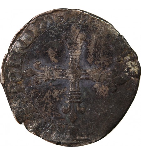 HENRI III - 1/4 ECU ARGENT 15?? L BAYONNE