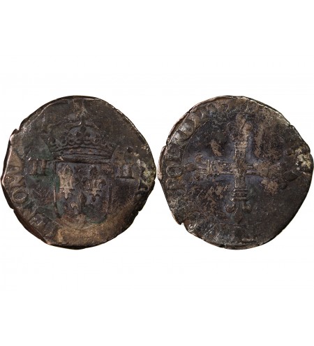 HENRI III - 1/4 ECU ARGENT 15?? L BAYONNE