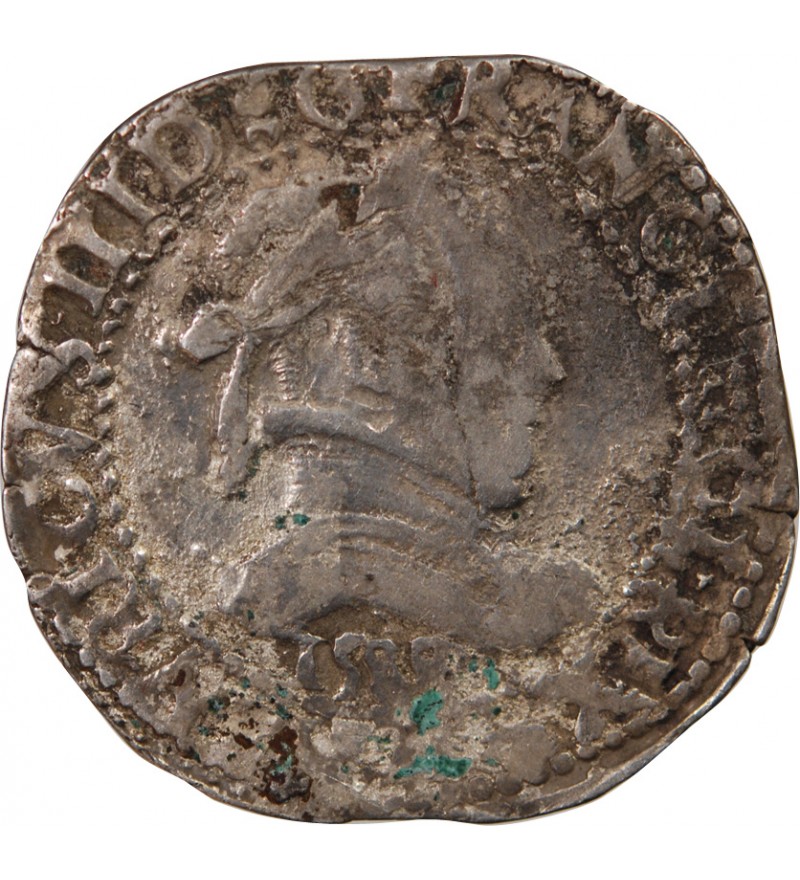 HENRI III - 1/2 FRANC ARGENT - BORDEAUX - DATE INCONNUE