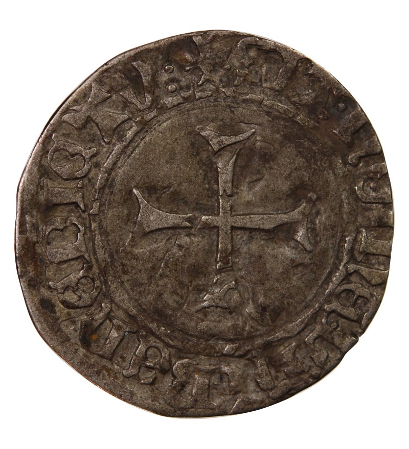 DUCHE DE BRETAGNE, JEAN V - BLANC A LA TARGE 1399 / 1442