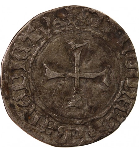 DUCHE DE BRETAGNE, JEAN V - BLANC A LA TARGE 1399 / 1442