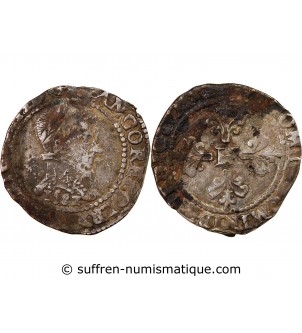 HENRI III - FRANC AU COL PLAT 1582 - ATELIER INCONNU