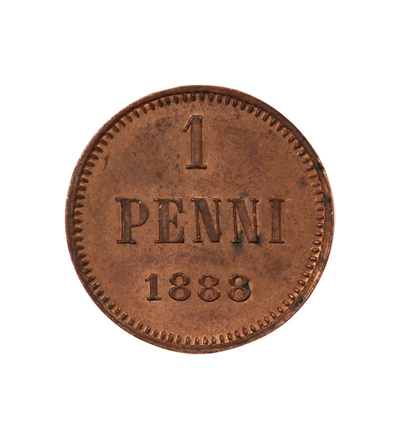 FINLANDE, ALEXANDRE III - 1 PENNI 1888