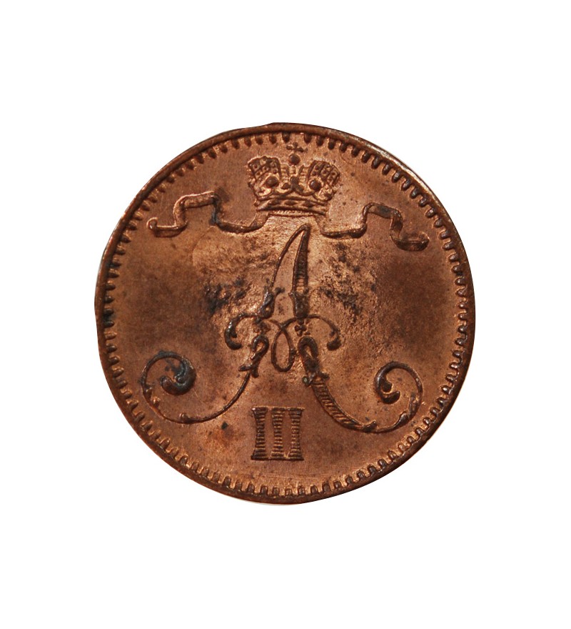 FINLANDE, ALEXANDRE III - 1 PENNI 1888