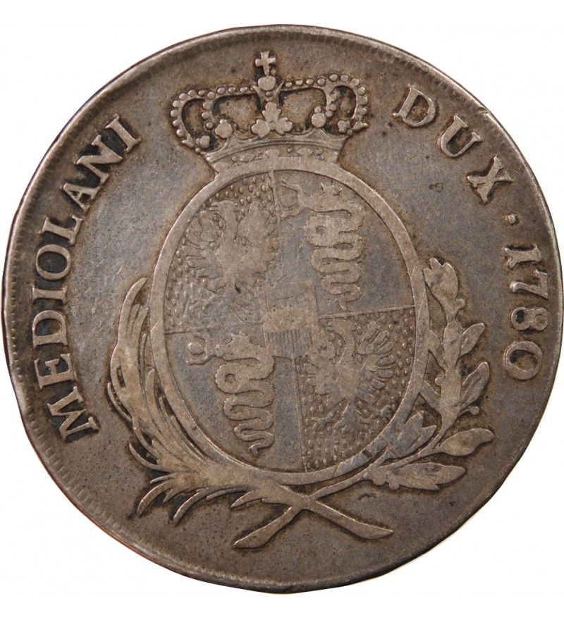 DUCHÉ DE MILAN, MARIE-THÉRÈSE - SCUDO ARGENT 1780 MILAN