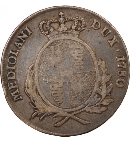 DUCHÉ DE MILAN, MARIE-THÉRÈSE - SCUDO ARGENT 1780 MILAN