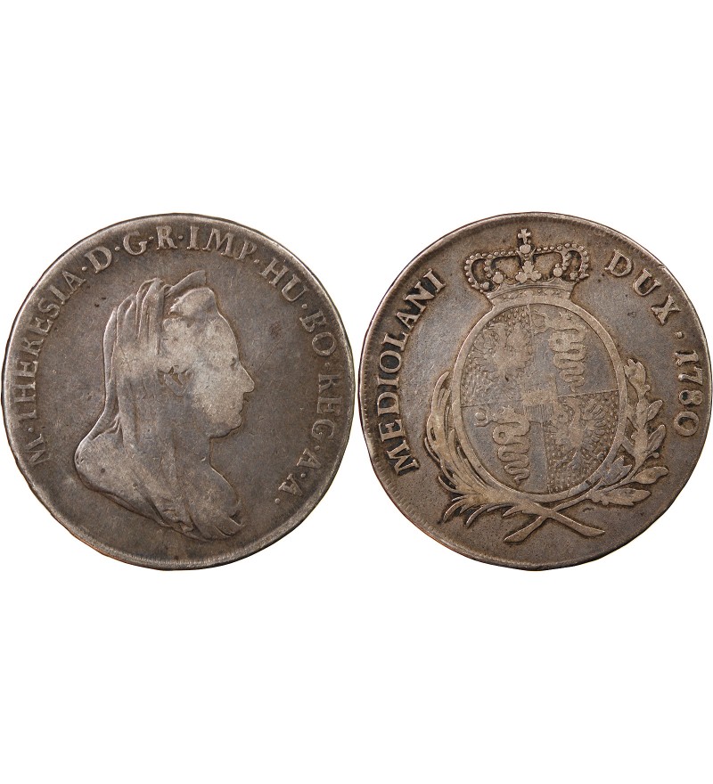 DUCHÉ DE MILAN, MARIE-THÉRÈSE - SCUDO ARGENT 1780 MILAN
