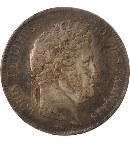 LOUIS PHILIPPE﻿ - 5 FRANCS ARGENT 1832 BB STRASBOURG "Type Domard, Tr relief"