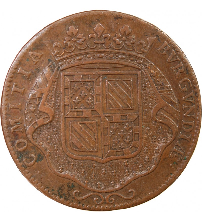 ETATS DE BOURGOGNE, LES PRINCES DE CONDÉ - JETON CUIVRE 1704