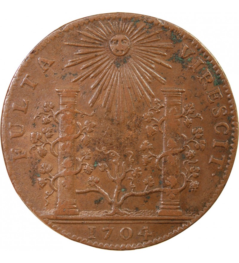 ETATS DE BOURGOGNE, LES PRINCES DE CONDÉ - JETON CUIVRE 1704