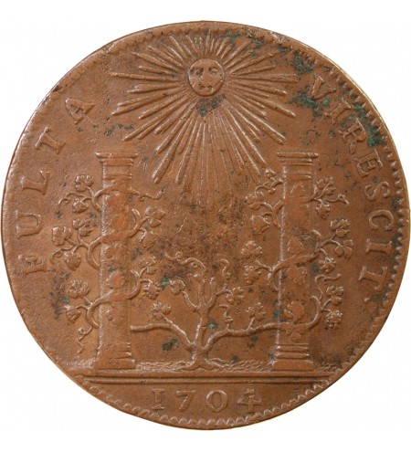 ETATS DE BOURGOGNE, LES PRINCES DE CONDÉ - JETON CUIVRE 1704