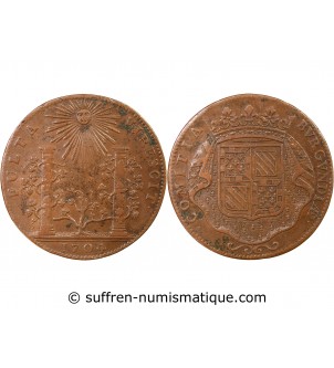 ETATS DE BOURGOGNE, LES PRINCES DE CONDÉ - JETON CUIVRE 1704