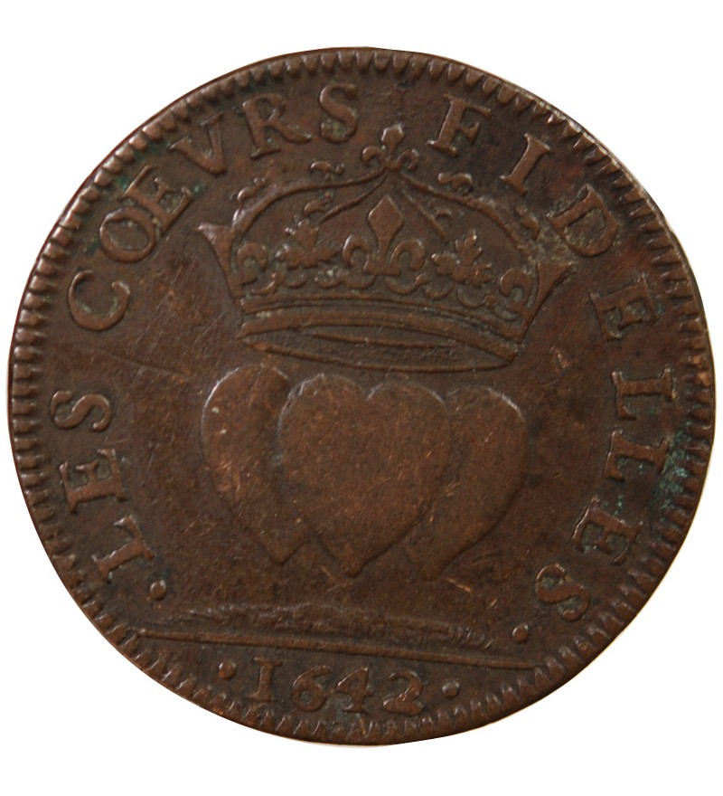 CONSEIL DU ROI, LOUIS XIII - JETON CUIVRE 1642