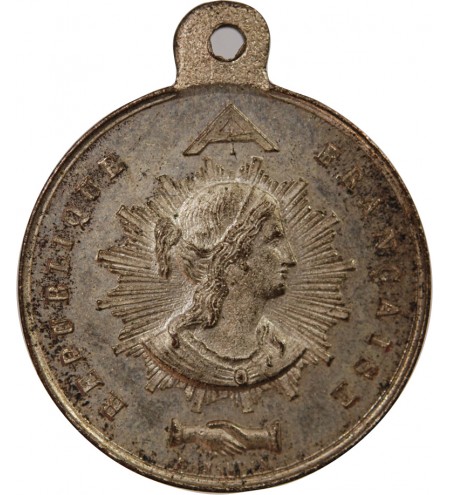VILLE DE LILLE - MEDAILLE ETAIN 1848