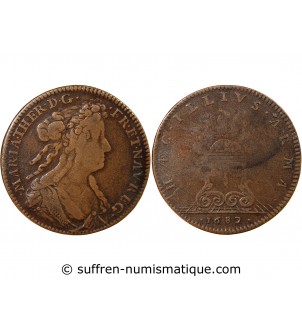 MARIE-THERESE – JETON CUIVRE 1682
