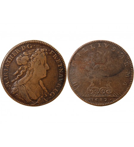 MARIE-THERESE – JETON CUIVRE 1682
