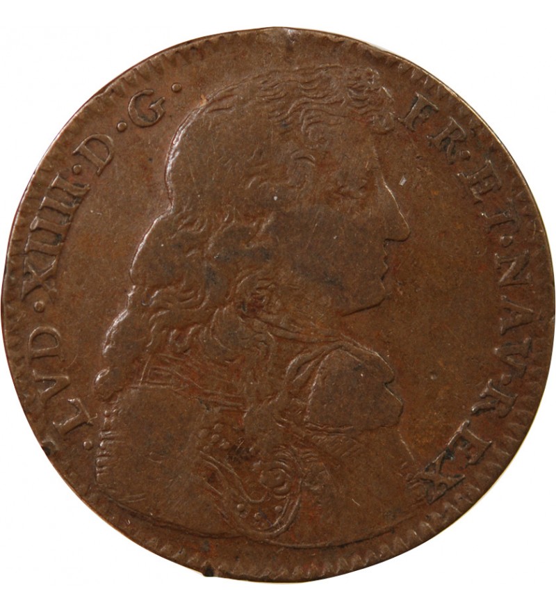 LOUIS XIV – JETON CUIVRE 1671