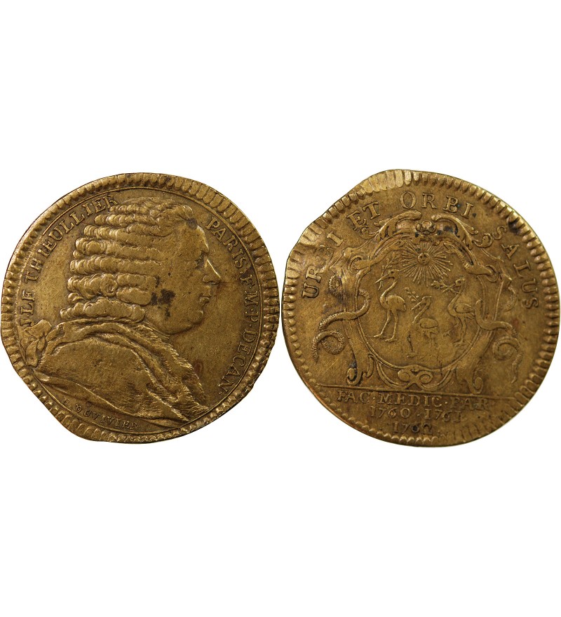 FACULTE DE MEDECINE DE PARIS - JETON LAITON 1762