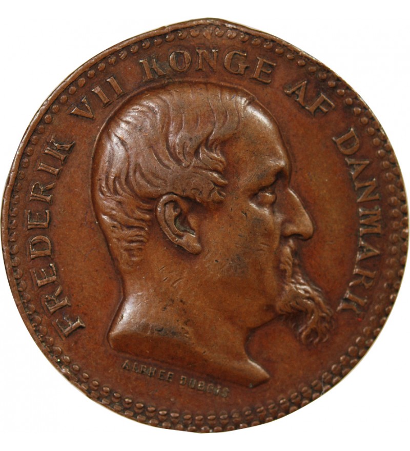 DANEMARK, FREDERIK VII - MEDAILLE DE GUERRE 1850