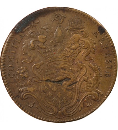 ETATS D'ARTOIS, LOUIS XV - JETON LAITON - Emission de 1750