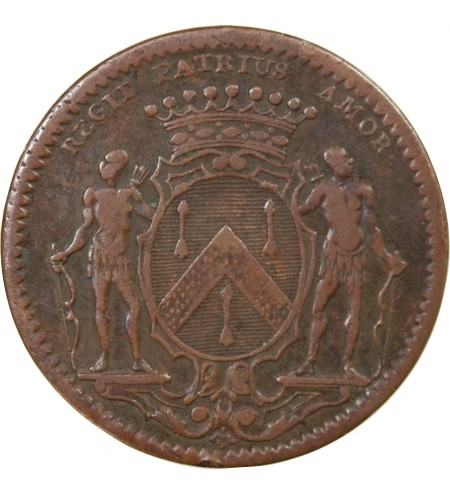 MAIRE DE DIJON, JEAN-PIERRE BURTEUR - JETON CUIVRE 1733