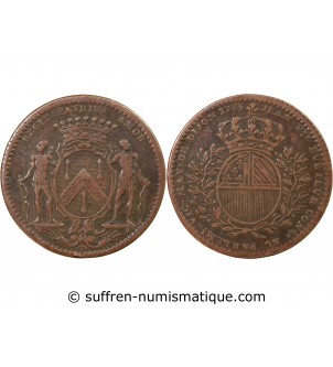 MAIRE DE DIJON, JEAN-PIERRE BURTEUR - JETON CUIVRE 1733