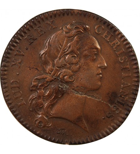 TRESOR ROYAL, LOUIS XIV - JETON CUIVRE 1741