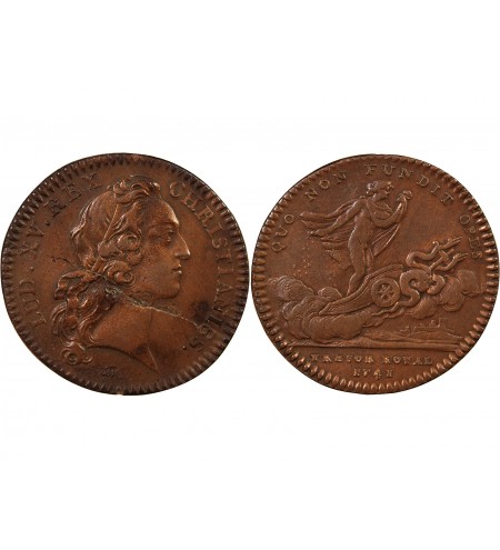 TRESOR ROYAL, LOUIS XIV - JETON CUIVRE 1741