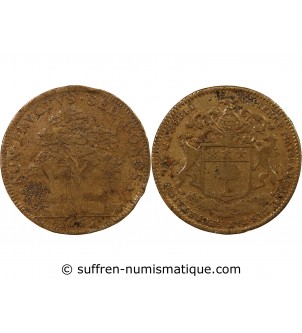 SEIGNEURIE DE LEVEVILLE, PIERRE MAISSAT – JETON LAITON 1665