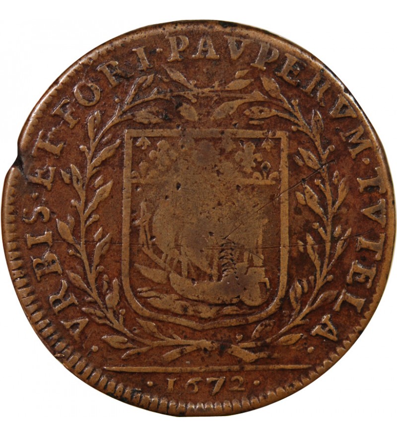 COMTE DE BEAUMONT, ACHILLE DE HARLAY – JETON CUIVRE 1672