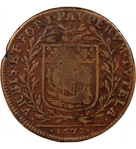 COMTE DE BEAUMONT, ACHILLE DE HARLAY – JETON CUIVRE 1672