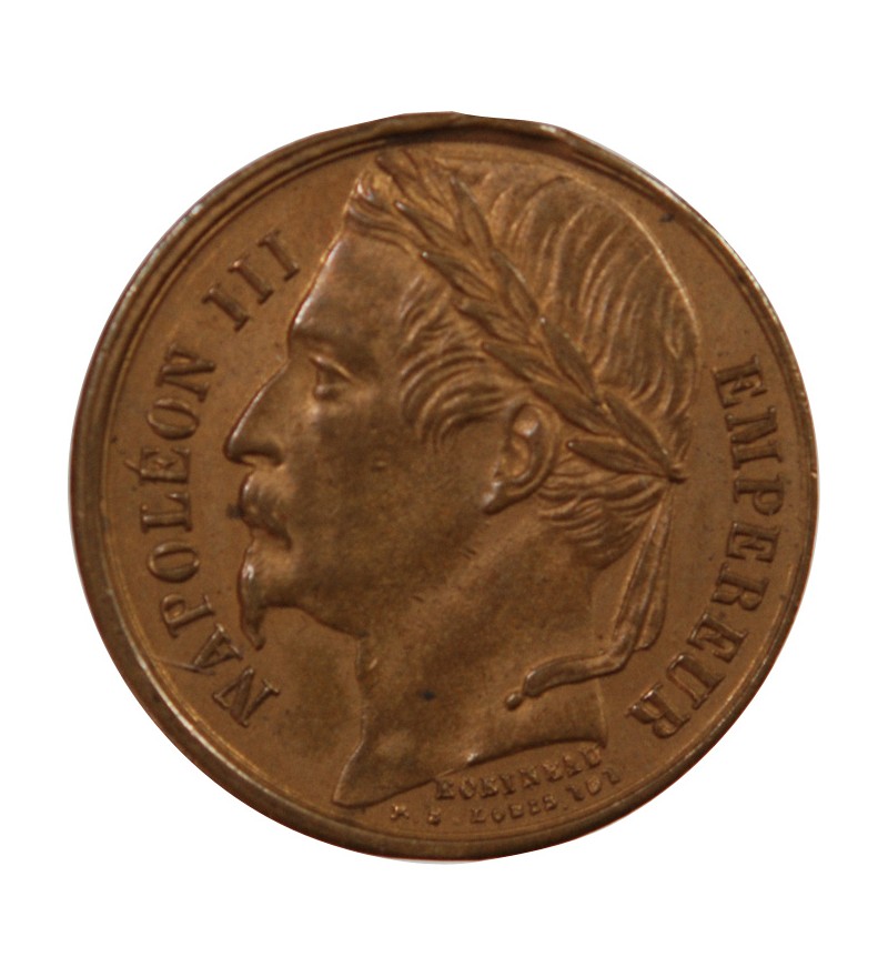 NAPOLEON III, SUFFRAGE UNIVERSEL - MEDAILLE CUIVRE 1852