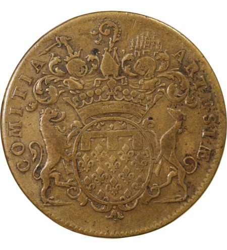 ETATS D'ARTOIS, LOUIS XV - JETON LAITON - Emission de 1756