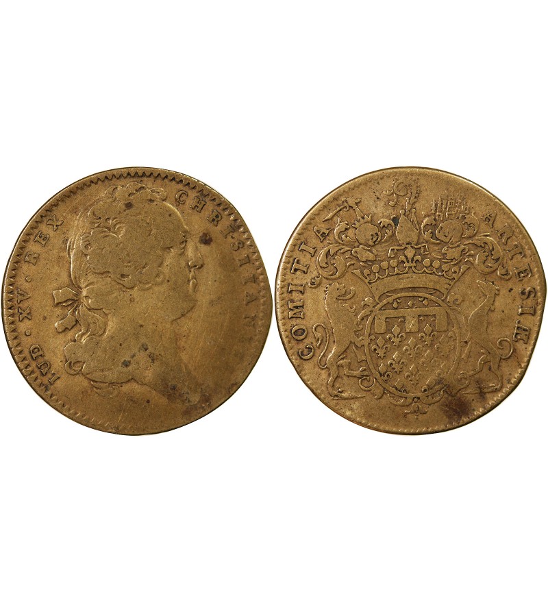 ETATS D'ARTOIS, LOUIS XV - JETON LAITON - Emission de 1732