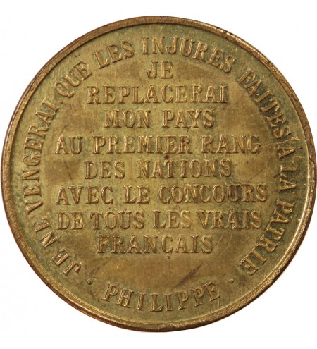 PHILIPPE, DUC D'ORLEANS - MEDAILLE LAITON 1899