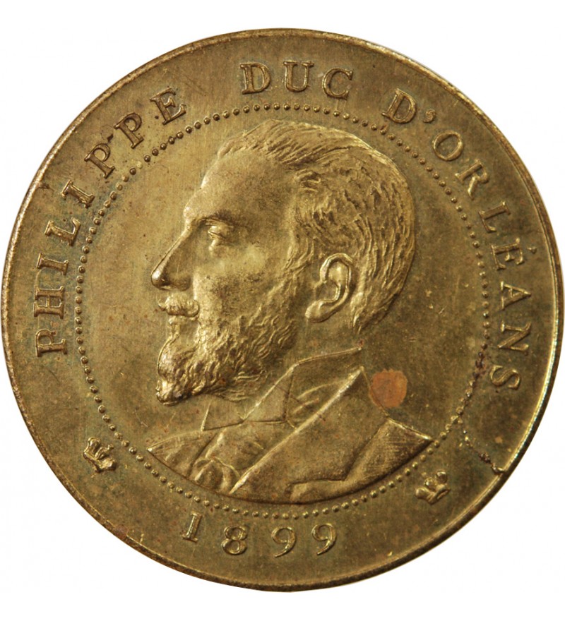 PHILIPPE, DUC D'ORLEANS - MEDAILLE LAITON 1899