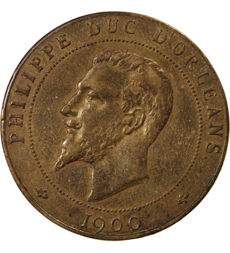 PHILIPPE, DUC D'ORLEANS - MEDAILLE LAITON 1900