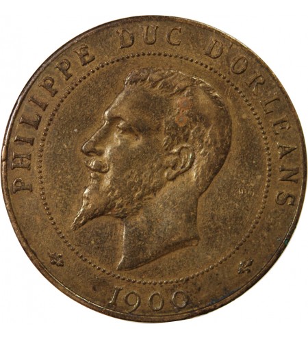 PHILIPPE, DUC D'ORLEANS - MEDAILLE LAITON 1900