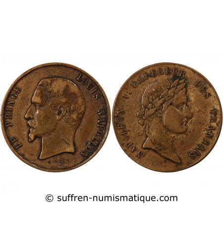 LE PRINCE LOUIS-NAPOLEON - MEDAILLE LAITON