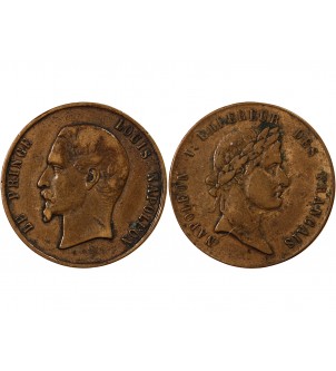 LE PRINCE LOUIS-NAPOLEON - MEDAILLE LAITON 2